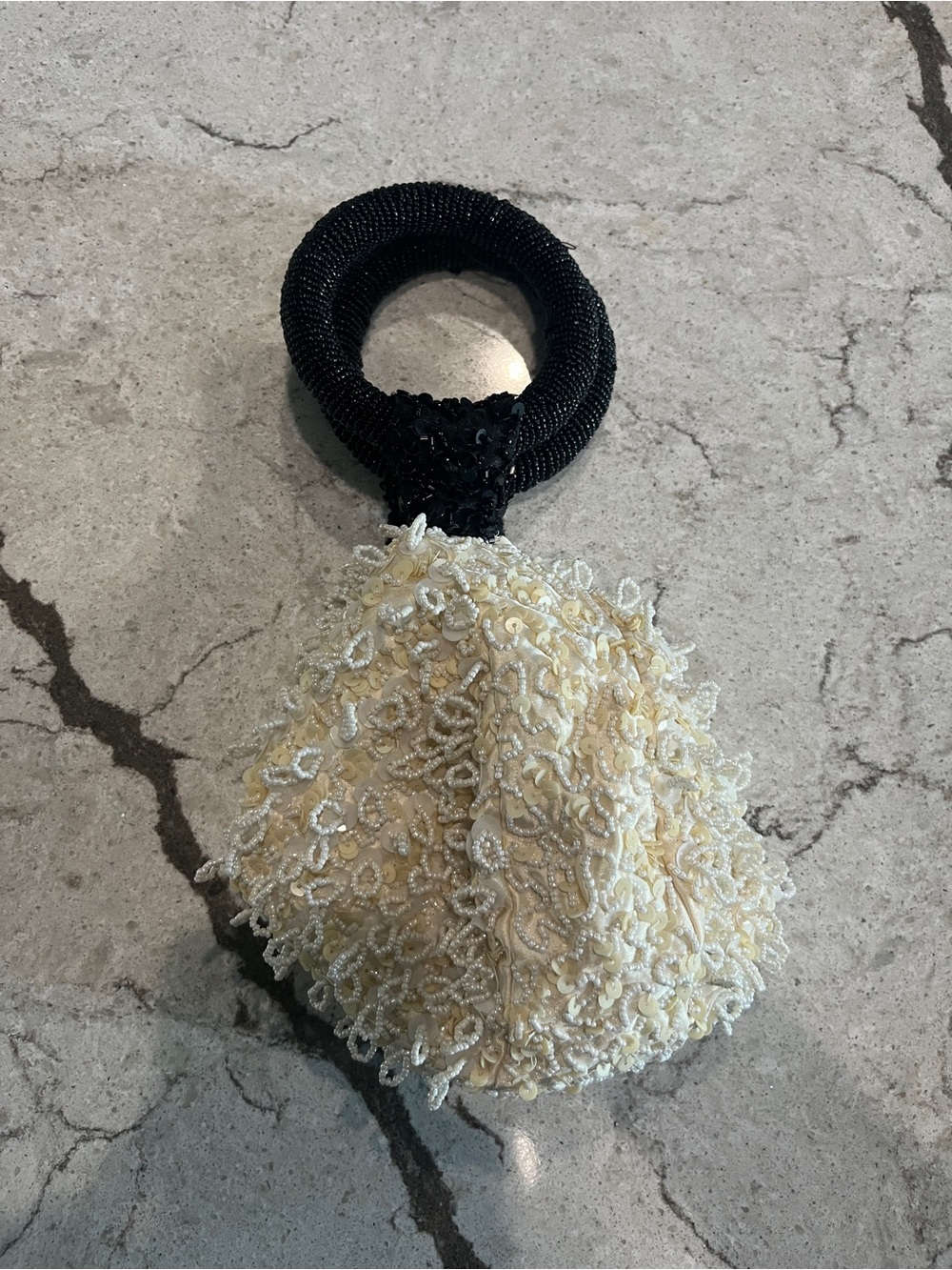 Zara Beaded Bucket Bag